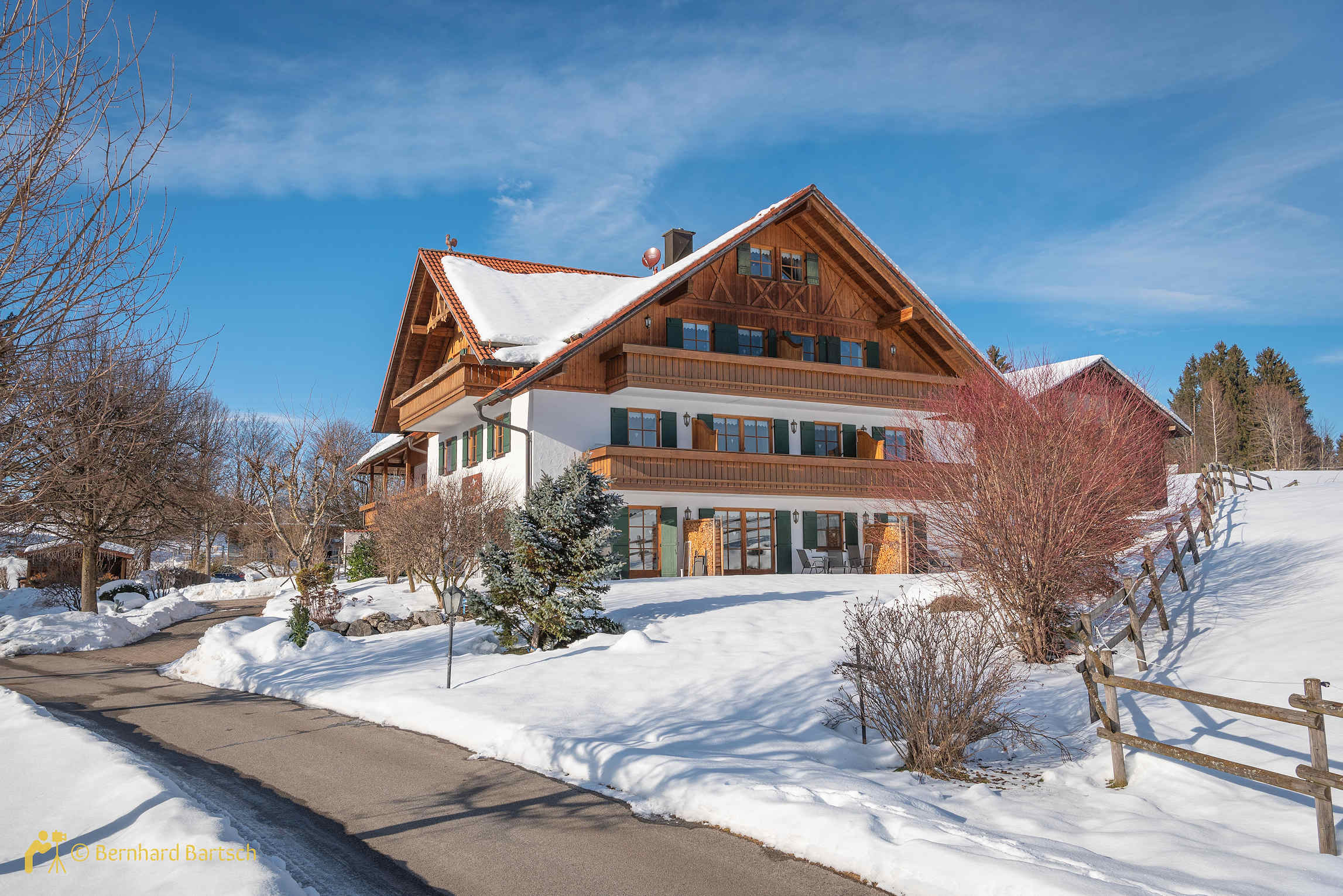 Außenarchitektur Ferienwohnungen im Winter