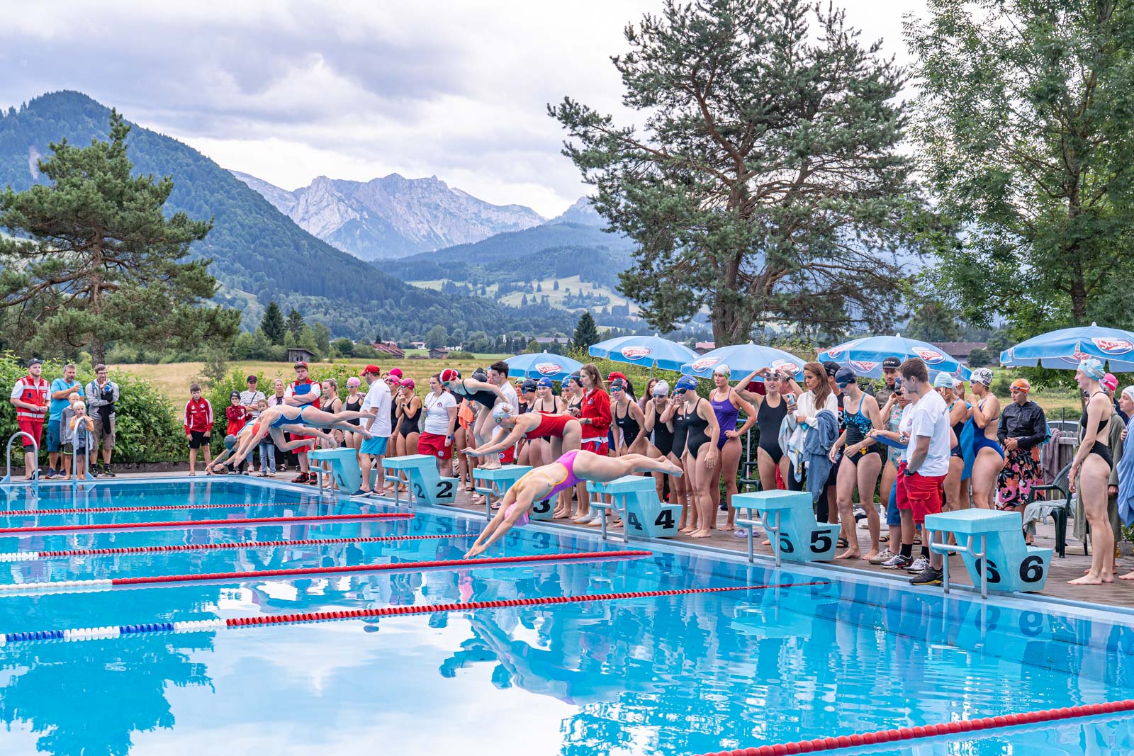 Schwimmwettbewerb in Trauchgau - Füssen Stadtolympionade